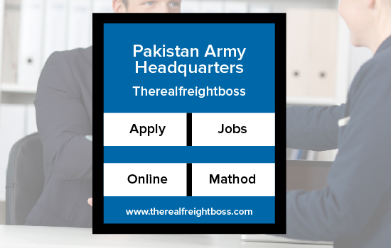 Pakistan Army Headquarters SCO Rawalpindi Jobs 2024